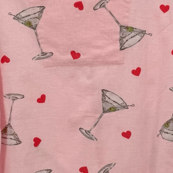 ๐ PJ Salvage Pink Martini Print Pajama Set. L. NWT!!๐ฅ - Picture 7 of 12